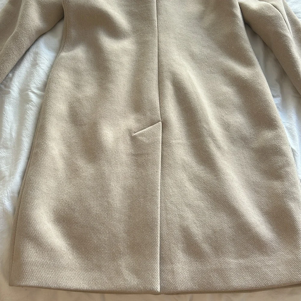 Abercrombie & Fitch Women's Light Tan Peacoat - Picture 7 of 9